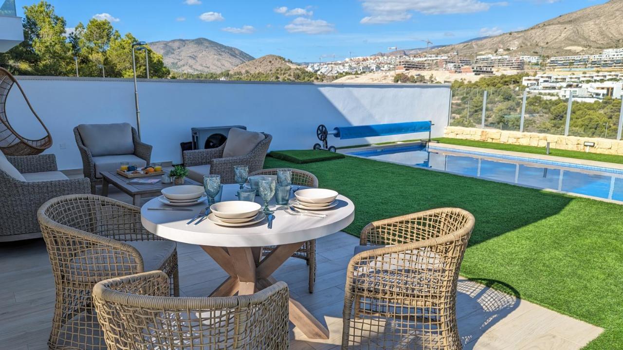 Panoramic Pool & Mountains House Apartment Finestrat Ngoại thất bức ảnh